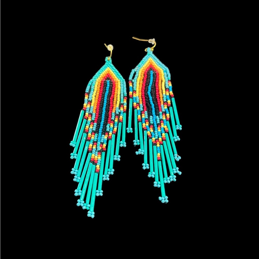 Waterfall Seed Bead Earrings